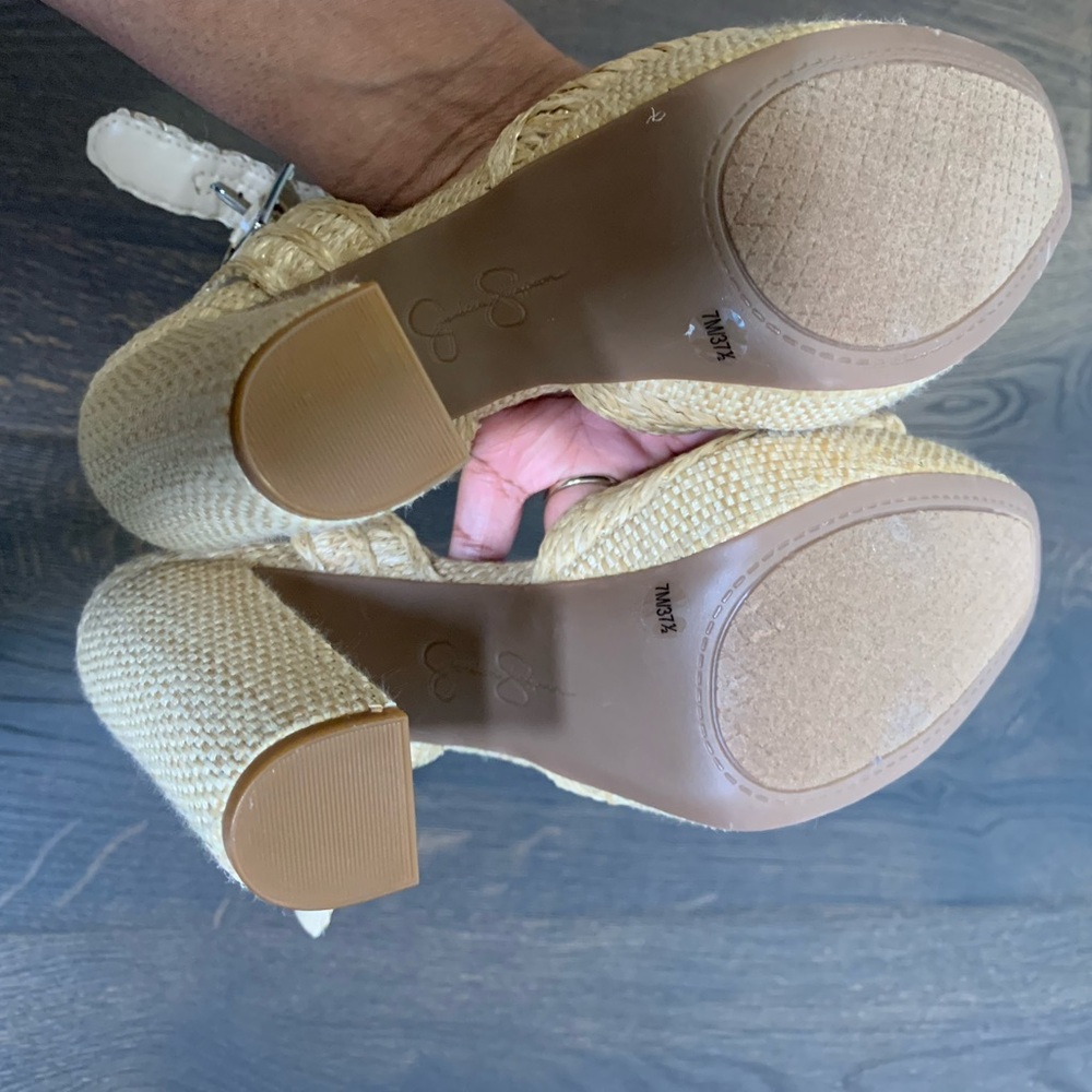 Raffia Platform Sandal - Never Worn. - image 5